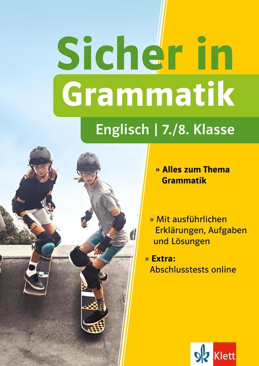Produktbild Sicher in Englisch Grammatik 7./8. Klasse (Englisch, Deutsch, 2022)
