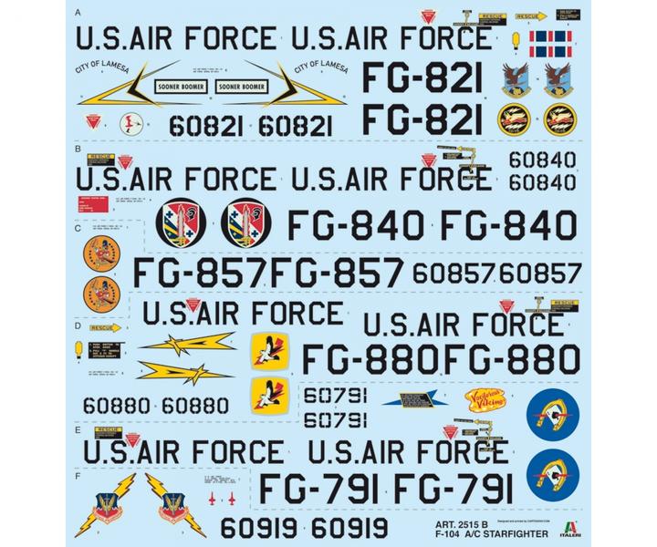 Actual product image 1:32 F-104 A/C Starfighter
