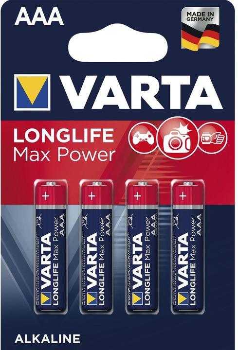 Actual product image Varta LONGLIFE Max Power (4 pcs., AAA, 1280 mAh)