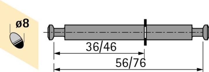 Produktbild Hettich Du 868 (Einpressdübel, 1 Stk.)