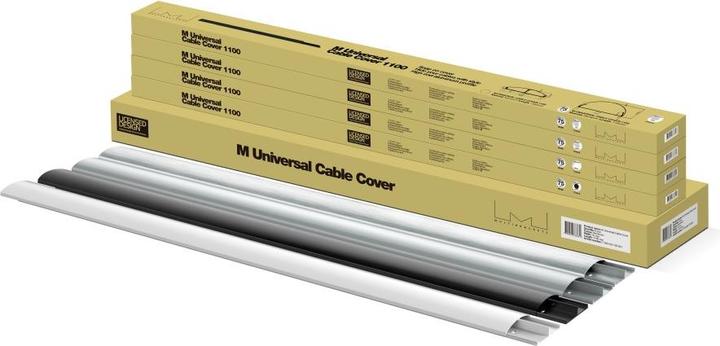Produktbild Multibrackets Kabelkanal 75x1600, Aluminium, schwarz (Kabelkanal, 160 cm)