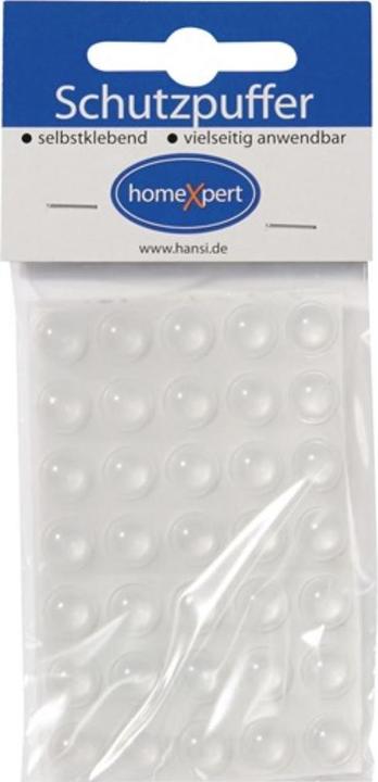 Hansi-Siebert Schutzpuffer Clear 10 mm Kunststoff transparent Linse selbstklebend (Anschlagdämpfer, 35 Stück)