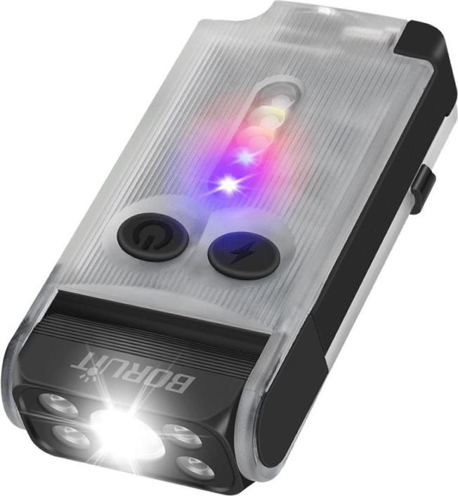 Actual product image Boruit 180° swivel flashlight - 12 modes - 900 lumens ( white color )