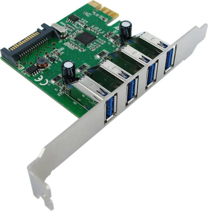Actual product image Value PCI Express card, USB 3.0, 4 ports
