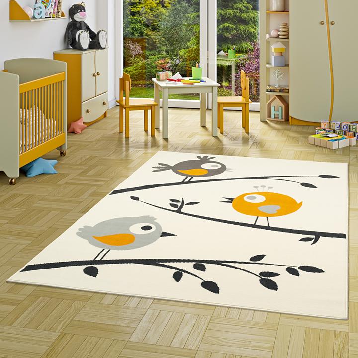 Produktbild Pergamon Kinderteppich Trendline Vögel (140 x 200 cm)