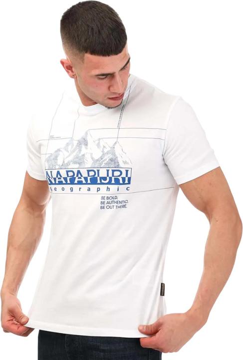 Actual product image Napapijri Mens S Frame Crew Neck T-Shirt (XXL)