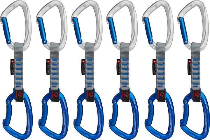 Actual product image Mammut Crag Keylock 10 cm Indicator 6-Pack Quickdraws