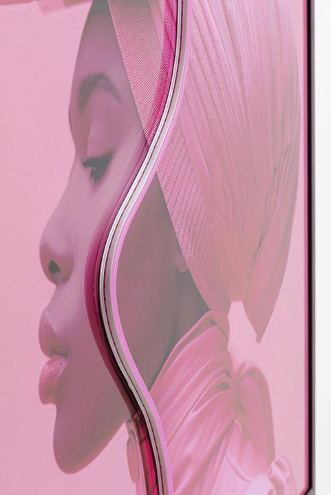 Immagine prodotto Kare Design Quadro con cornice Donna rosa LED 80x80cm (80 x 80 cm)