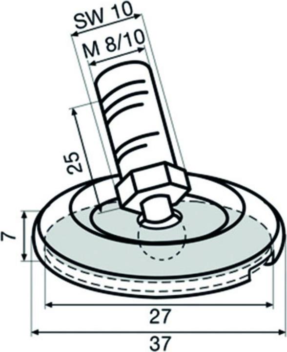 Actual product image Werkstarck Height adjuster (1 Piece)
