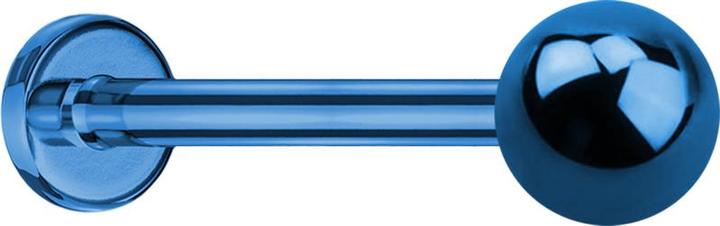 Produktbild Star Piercing Micro Labret dunkelblau mit Kugel (Chirurgenstahl 316L, ohne Messing)