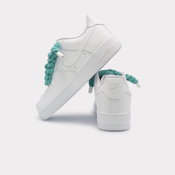 Vert menthe, Blanc