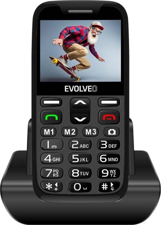 Evolveo EasyPhone XR, telefono mobile per anziani con un'ottima qualità, černá (2G)