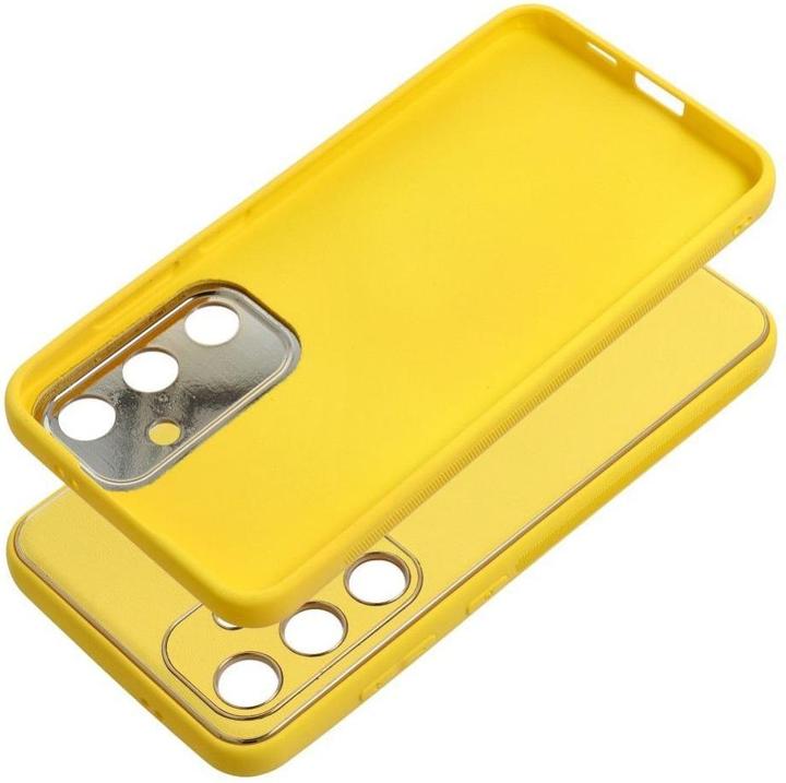 Produktbild OEM Back panel cover LEATHER case for SAMSUNG S24 Plus yellow (Samsung Galaxy S24+)
