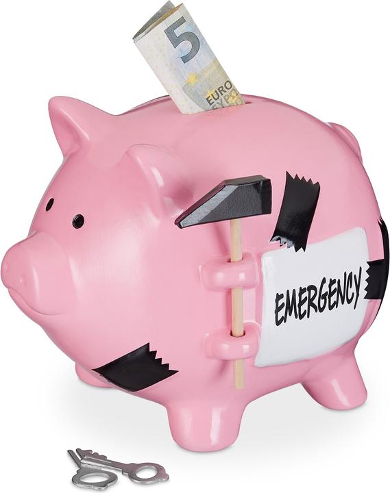 Actual product image Relaxdays Piggybank (15.5 x 20 x 14.5 cm)