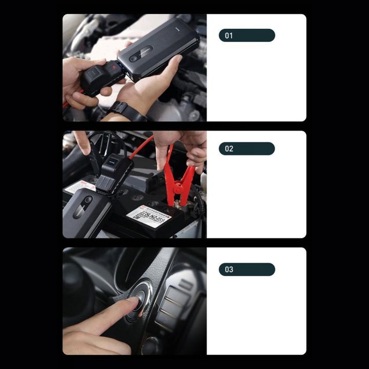 Actual product image Baseus Super Energy Car Jump Starter (10000 mAh, 12 W, 37 Wh)