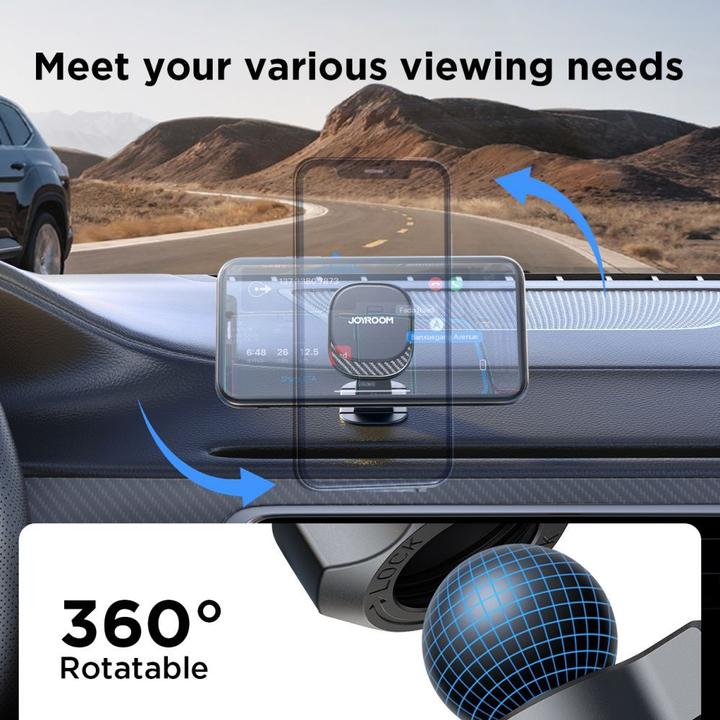 Image du produit Joyroom Support téléphone magnétique pour voiture JR-ZS400 sur le tableau de bord - noir
