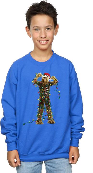 Immagine prodotto Star Wars Chewbacca Christmas Lights Felpa Ragazzi (152, 158)