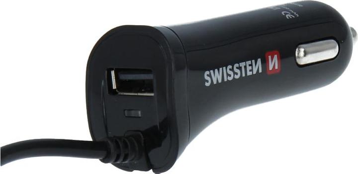 Immagine prodotto Swissten Caricatore da auto USB Micro USB e USB 2.4A di potenza