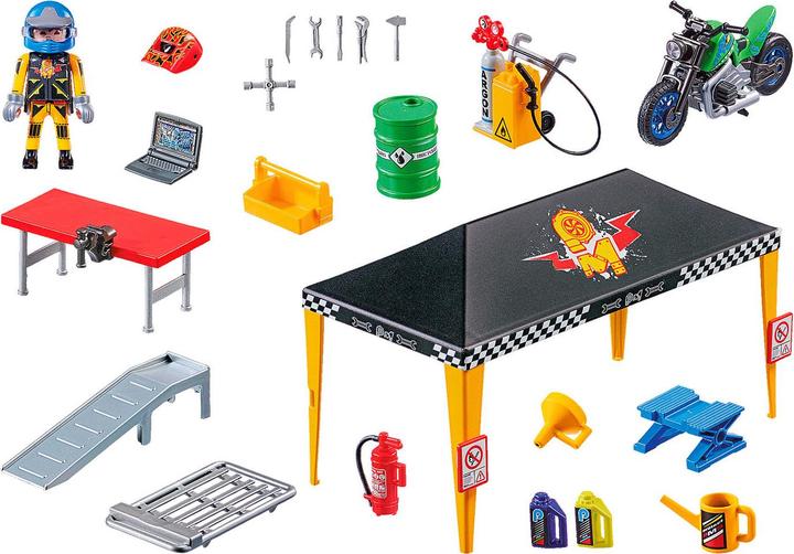 Immagine prodotto Playmobil Tenda laboratorio per spettacoli acrobatici (70552, Playmobil Stunt Show)