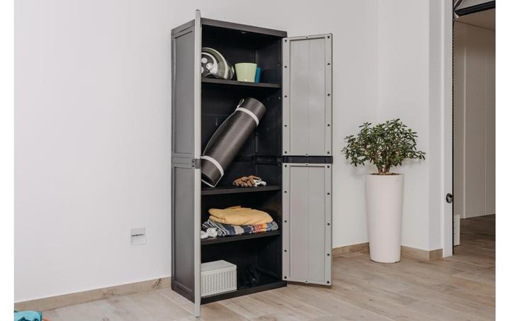 Immagine prodotto Toomax Schrank Bios midi 65 x 165 cm Schwarz/Warmgrau (65 cm, 165 cm)