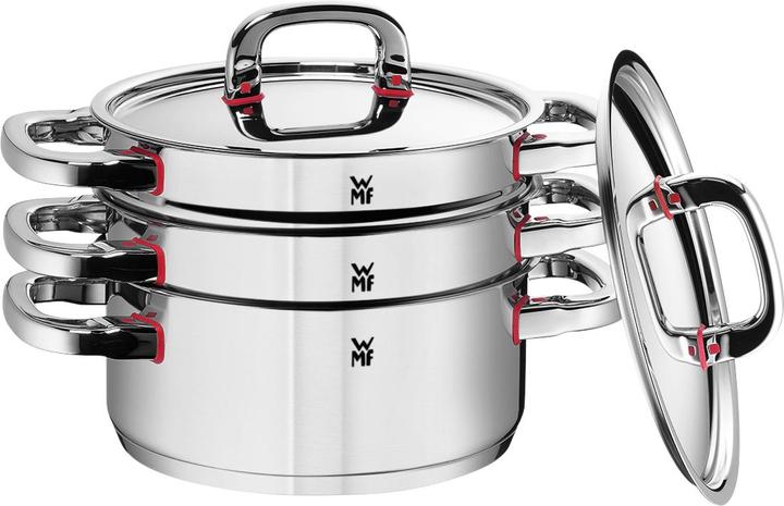 Produktbild WMF Bratentopf PREMIUM ONE silberfarben (16 cm, Bräter + Schmortopf, Edelstahl)
