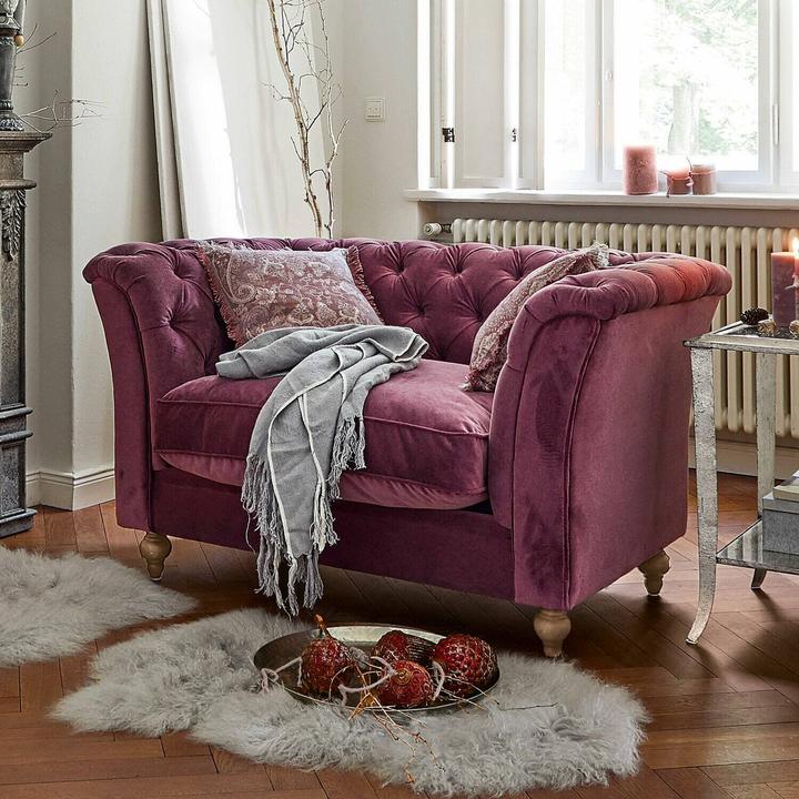 Actual product image Loberon Sofa Clères purple (Corner sofa)