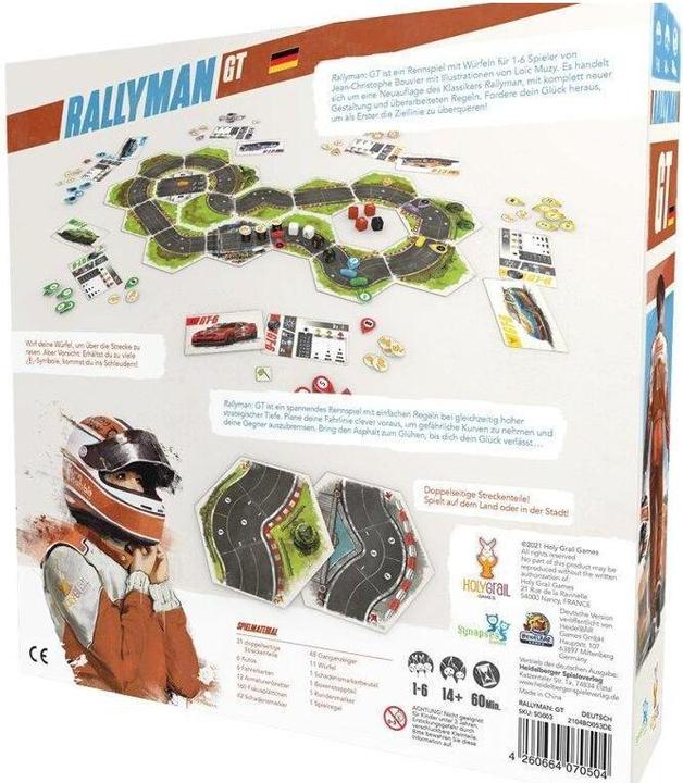 Produktbild Rallyman GT, Brettspiel, für 1-6 Spieler, ab 14 Jahren (DE-Ausgabe) (Deutsch)