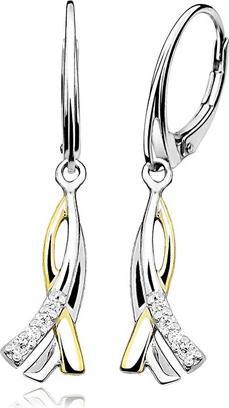 Produktbild Moiss Elegant silver bicolor earrings E0001306