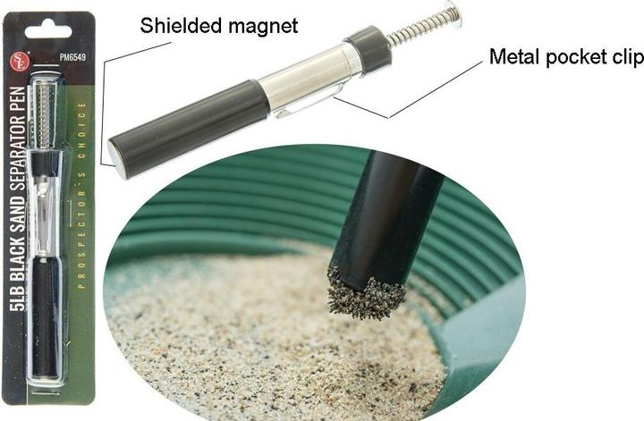 Actual product image S E Black Sand Magnetic Separator 5LB - Magnet de Poche (1 x)