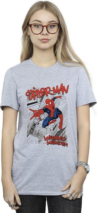 Immagine prodotto Spider-Man Sketch City Maglietta Ampia Donna (XL)