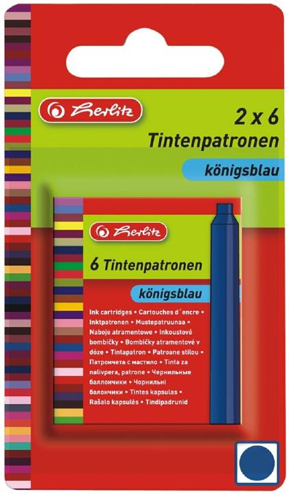 Produktbild Herlitz Tintenpatrone, k”nigsblau (Tintenfass, Blau)