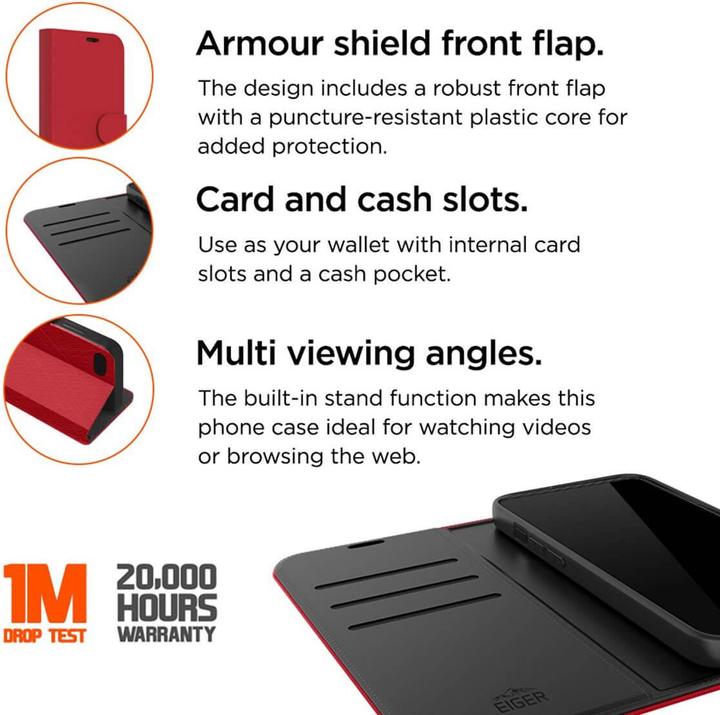 Produktbild Eiger North Folio Bookcase (Apple iPhone 15 Plus)
