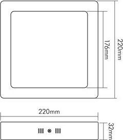 Produktbild Nobile 1561611312 LED Panel Aufbau (1700 lm)
