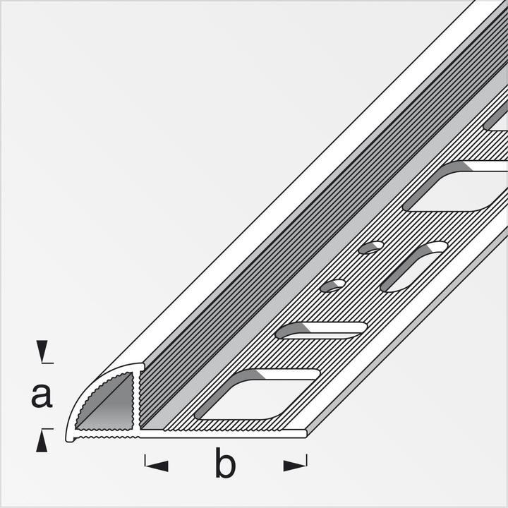 Produktbild Alfer Viertelkreisprofil PVC 1m