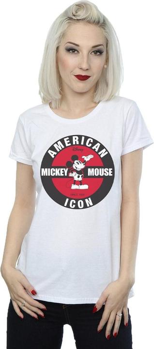 Actual product image Disney Womens/Ladies Mickey Mouse American Icon Cotton T-Shirt (S)