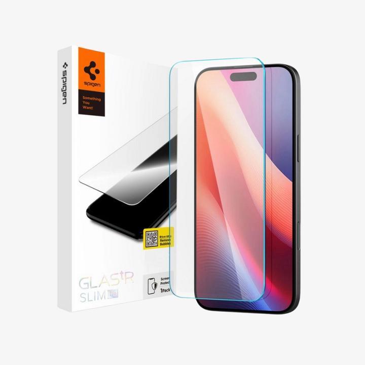 Immagine prodotto Spigen Glas.tR Slim HD (1 Pezzo/i, Apple iPhone 15 Plus, Apple iPhone 16 Plus)