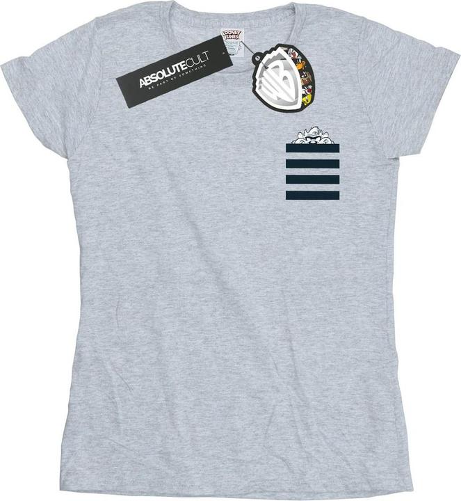 Produktbild Looney Tunes Taz Stripes Faux Pocket TShirt (XL)