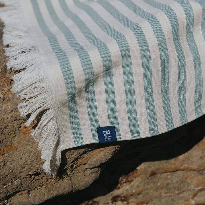 Image du produit Torres Novas Serviette de plage Barra vert (100 x 180 cm)