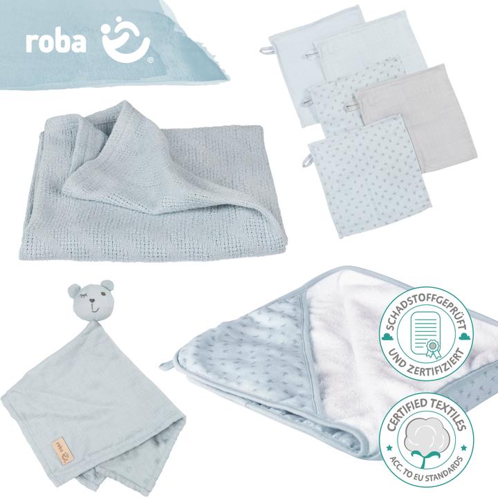 Image du produit Roba Set cadeau soin bébé Lil Planet turquoise