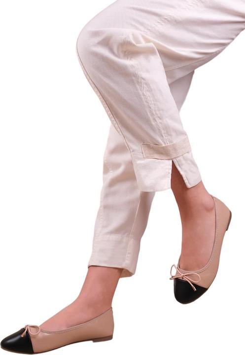 Actual product image Where's That From Womens/Ladies Janice Bow Extra Wide Ballerina Flats (37)
