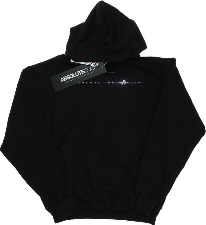 Actual product image Mens Avengers Endgame Avenge The Fallen Text Hoodie (XL)