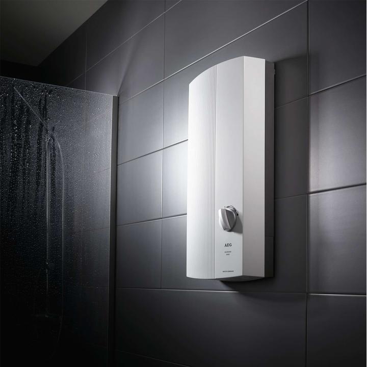 Produktbild AEG Haustechnik DDLE Basis 18 kW Elektronischer Durchlauferhitzer, Temperaturwahl durch Anwendungssymbole