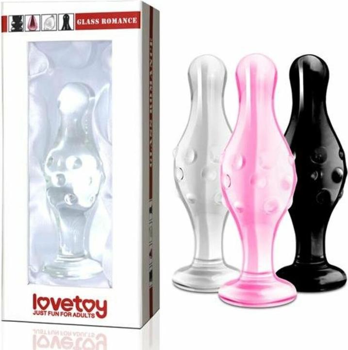 Lovetoy 4.5"" Glass Romance Black