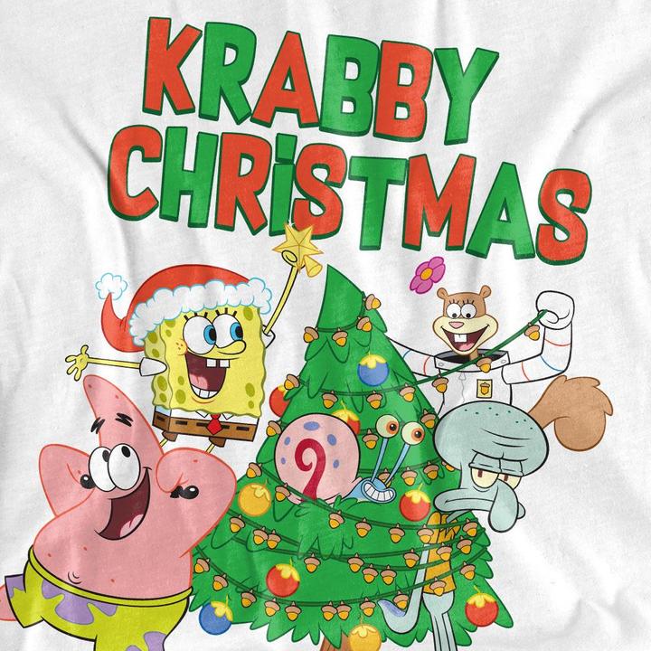 Immagine prodotto Spongebob Squarepants Decorating Maglietta Albero di Natale Adulto Unisex (S)