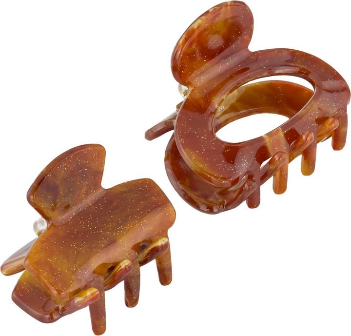 Immagine prodotto Trisa Capelli - Fermagli per capelli marmorizzati, oro marrone (2 pz.)