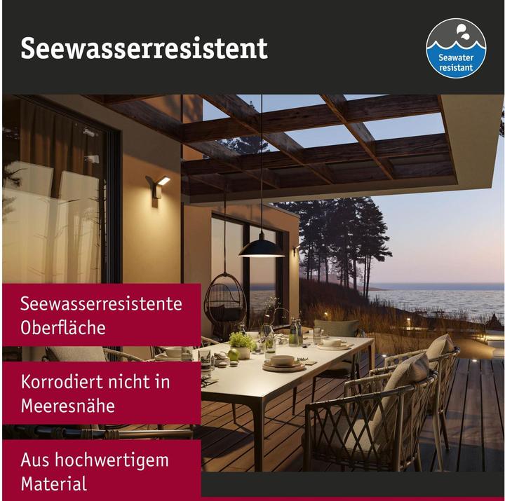Image du produit Paulmann Borne d'éclairage Seawater Kulma (500 lm, IP44)