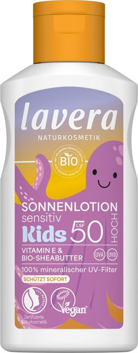 Produktbild Lavera Sonnenlotion KIDS sensitiv LSF50 Flasche 100 ml (Sonnenlotion, SPF 50, 100 ml)