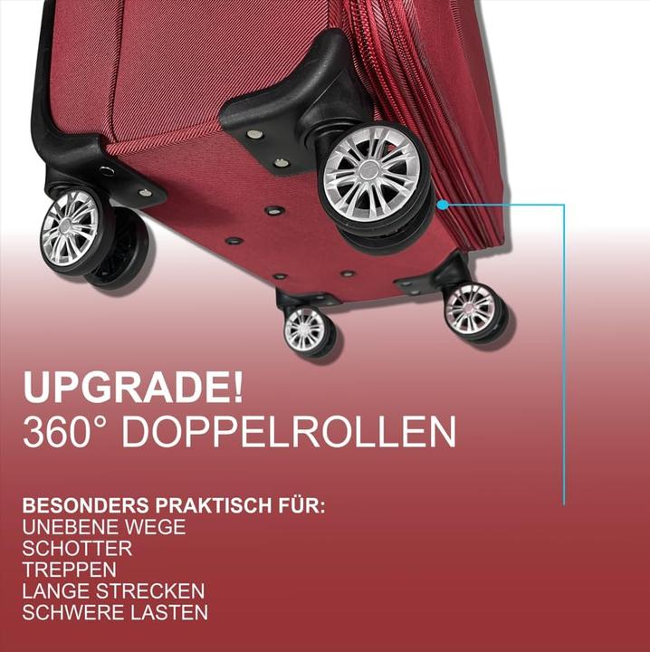 Immagine prodotto My Travel Bag Set di custodie morbide da 3 pezzi (88 l, Bagaglio a mano (fino a 50 litri), M (50 - 90l))