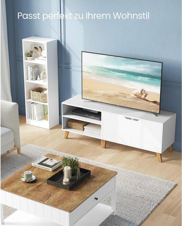 Actual product image Vasagle TV-Möbel 140 x 40 x 45 cm, Weiss (140 x 40 x 45 cm)