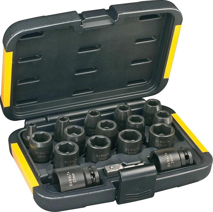 Actual product image DeWalt 17piece impact wrench nuts set (27 mm)